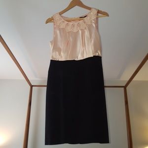 BCBGMaxAzaria Silk Pink and Black Cocktail Dress